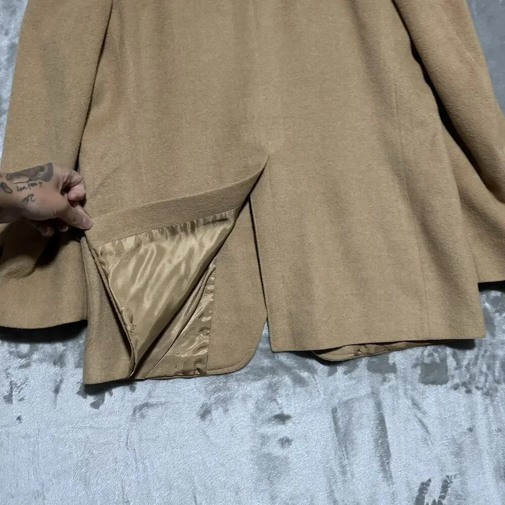 Vintage Barrister 100% Camel Hair Blazer Mens 44R Tan Union‎ Made USA Sport Coat